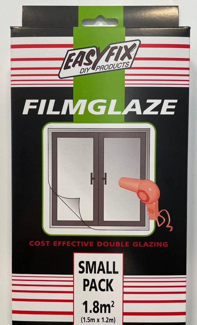 Filmglaze DIY Double Glazing Small 1.5x1.2m (1.8m2) Pack image 0